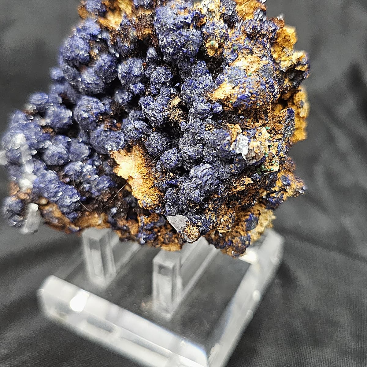Azurite with Selenite